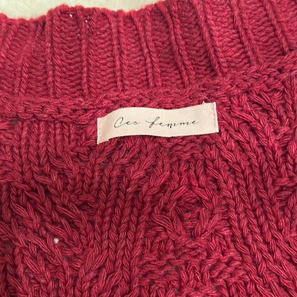 Ceo Femme Cable Knit ,Chunky Oversized Sweater Size S. Boho,Winter, Contemporary - Picture 5 of 10